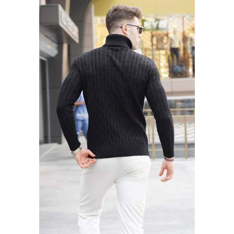 Black Knitwear Sweater 5759 - Siyah