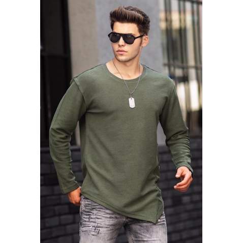 Madmext Khaki Men's Sweatshirt 4695 - Haki