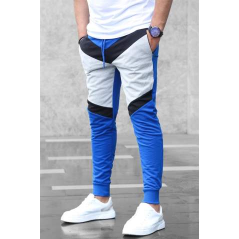 Mens Sweatpants In Color Design Saks Color 2927 - Sax mavi