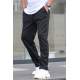 Black Relaxed Jogger Trousers 5478 - Siyah