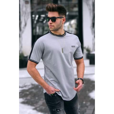 Madmext Men Dye Gray T-Shirt 5374 - Boyalı gri