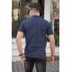 Madmext Men Knitwear Navy Blue Polo T-shirt 5212 - Lacivert