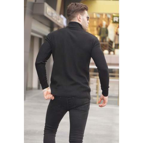 Black Turtleneck Sweater 5989 - Siyah