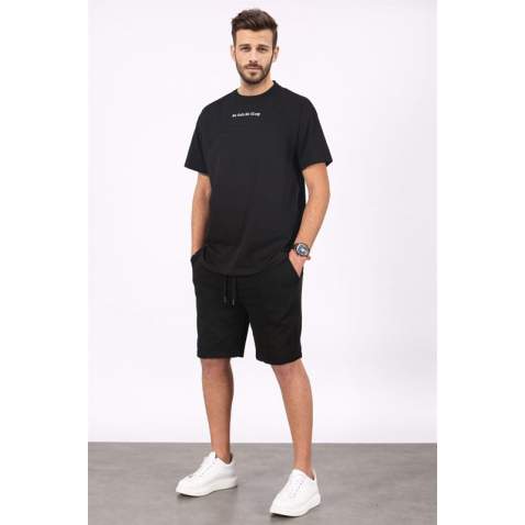 Madmext Men Black Shorts Set 5382 - Siyah