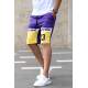 Madmext Purple Two Tone Capri for Men 2920 - Mor