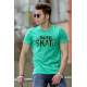 Madmext Green Printed T-shirt for Men 4548 - Yeşil