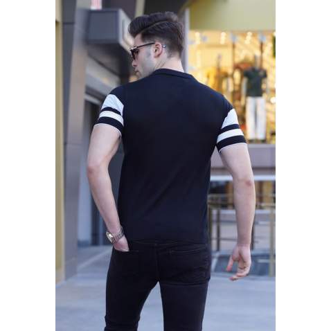 Men Black Polo T-Shirt 5730 - Siyah