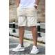 Madmext Men Regular Fit Beige Shorts 4843 - Bej