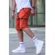 Men Tile Red Capri Shorts 5738 - Kiremit