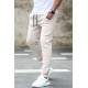 Madmext Men Beige Plain Sweatpants 4210 - Bej