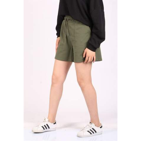 Mad Girls Khaki Shorts MG1185 - Haki