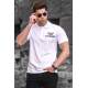 Madmext Men White Polo T-shirt 5247 - Beyaz