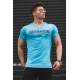 Madmext Blue Printed T-shirt for Men 4588 - Mavi