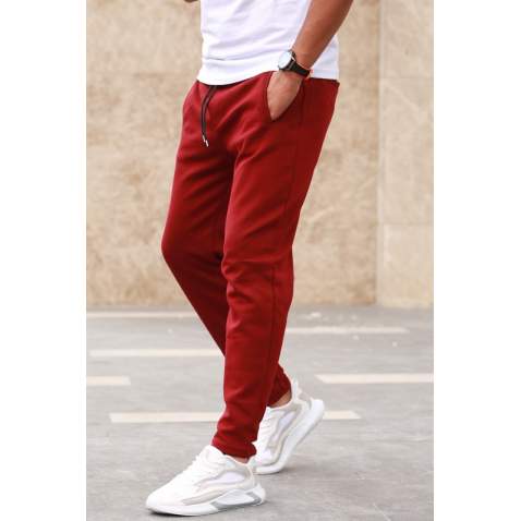 Madmext Basic Bordo Eşofman 2935 - Bordo