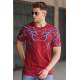 Madmext Men Printed Maroon T-Shirt 5272 - Bordo