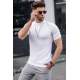 Madmext Men White T-Shirt 5684 - Beyaz