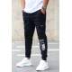 Madmext Men Printed Navy Blue Sweatpants 4079 - Lacivert