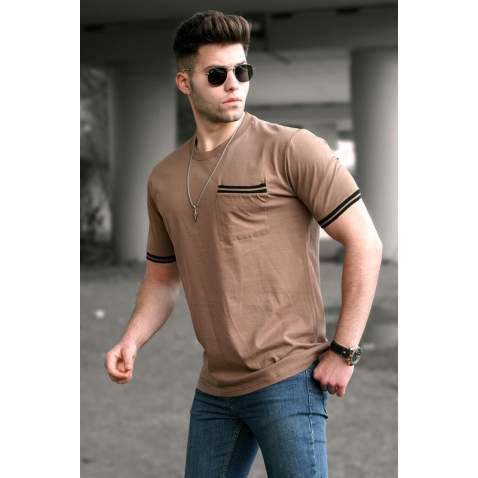 Madmext Men Brown T-shirt 5352 - Kahverengi