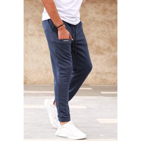 Madmext Men Navy Blue Sweatpants 5428 - Lacivert