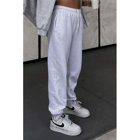 Mad Girls Oversize Ecru Sweatpants MG290 - Beyaz