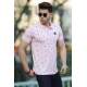 Madmext Soft Pink Polo Shirt for Men 4562 - Pudra