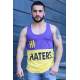 Madmext Purple Two-Tone T-shirt for Men 3050 - Mor