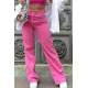 Mad Girls Pink Palazzo Jeans Mg1189 - Pembe