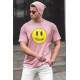 Madmext Printed Soft Pink T-shirt for Men 5206 - Pudra