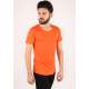 Madmext Men Orange Plain T-Shirt 2308 - Turuncu