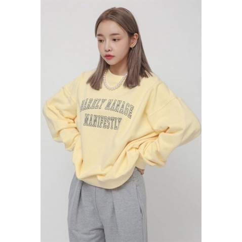 Mad Girls Yellow Sweatshirt MG1266 - Sarı