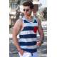 Madmext Men Blue Tank Top 2292 - Mavi