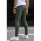 Men Green Slim Fit Jeans - Yeşil