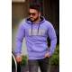 Madmext Purple Printed Hoodie 4164 - Mor