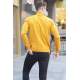 Mustard Mock Turtleneck Knitwear Sweater 5798 - Hardal