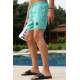 Men Basic Green Swim Shorts - Yeşil