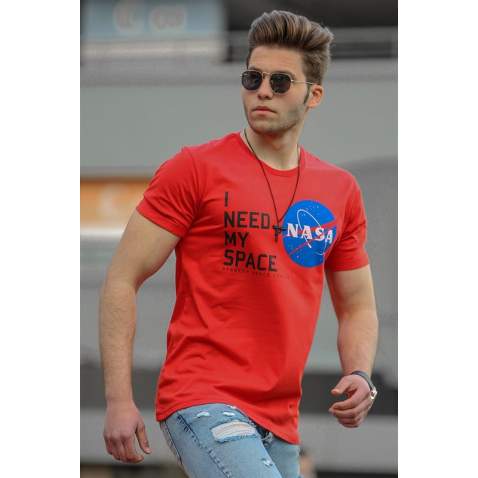 Madmext Red T-shirt for Men 4509 - Kırmızı