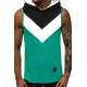 Madmext Men Sleeveless Green Hoodie 2897 - Yeşil