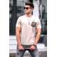 Madmext Men Beige T-shirt 5387 - Bej