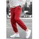 Men Maroon Basic Jogger Trousers - Bordo