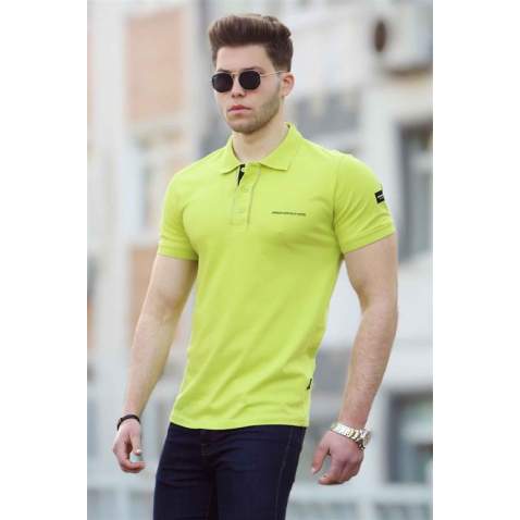 Madmext Green Polo Shirt for Men 4576 - Yeşil