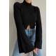 Mad Girls Black Cropped Sweater MG1395 - Siyah