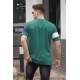 Men Printed Green T-Shirt 5850 - Yeşil