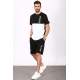 Madmext Men Oversize Black Shorts Set 5385 - Siyah