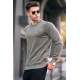 Light Khaki Regular Fit Basic Sweatshirt 5799 - Açık haki