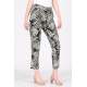 Mad Girls Black Patterned Tie Waist Pant MG213 - Siyah