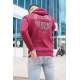 Madmext Maroon Hoodie Sweatshirt For Men 5331 - Bordo