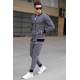 Madmext Printed Black Tracksuit For Men 5321 - Siyah