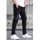 Black Jogger Trousers with Cargo Pockets 5791 - Siyah