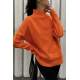 Mad Girls Turtleneck Orange Sweater MG1252 - Turuncu