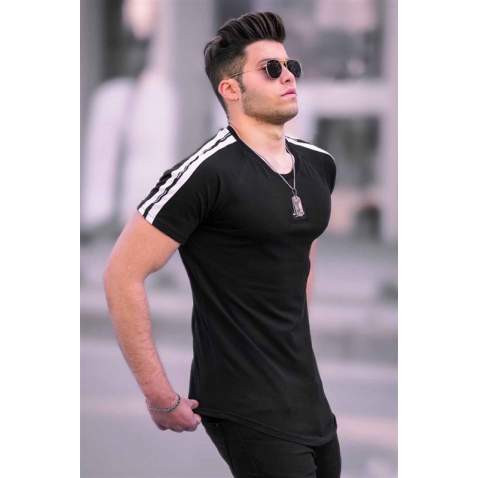 Madmext Black Basic T-shirt for Men 4520 - Siyah